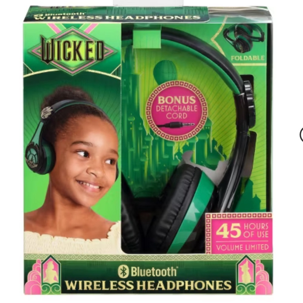 The movie - Wicked - Elphaba Bluetooth Wireless
Headphones - NIB NEW -